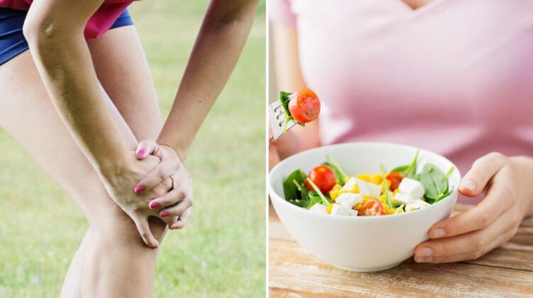 Salade de légumes pour l'arthrose du genou